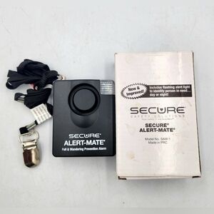 Secure Alert Mate SAM1 Fall Prevention Alarm Flashing Light Pull String Security
